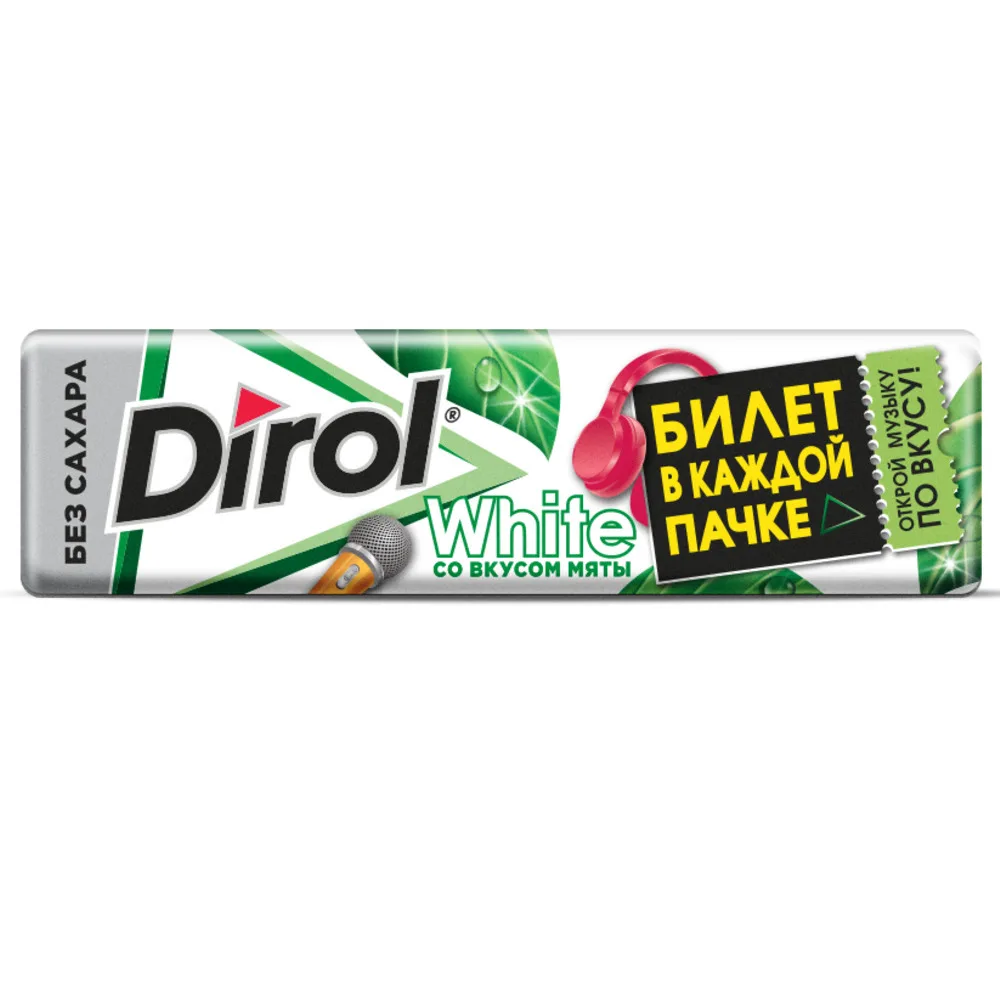 Жевательная резинка Dirol White 