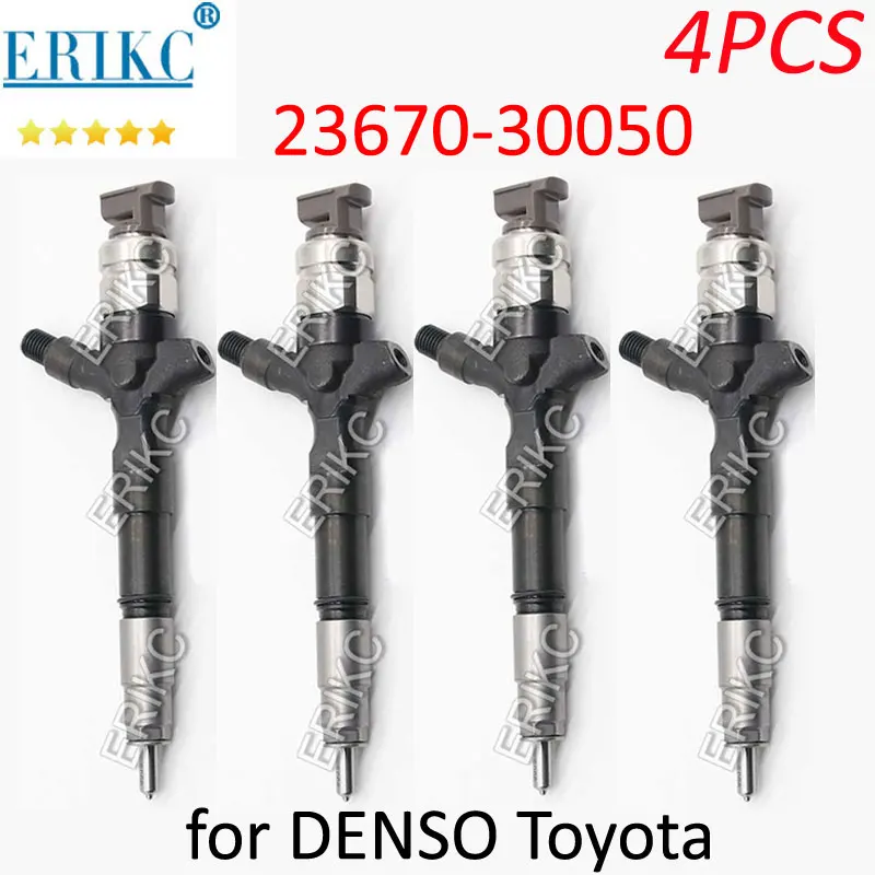4PCS 23670-30050 Diesel Injector Assy 23670 30050 Fuel Engine Parts Injection Nozzle 2367030050 For Denso Toyota Hiace 1KD 2KD