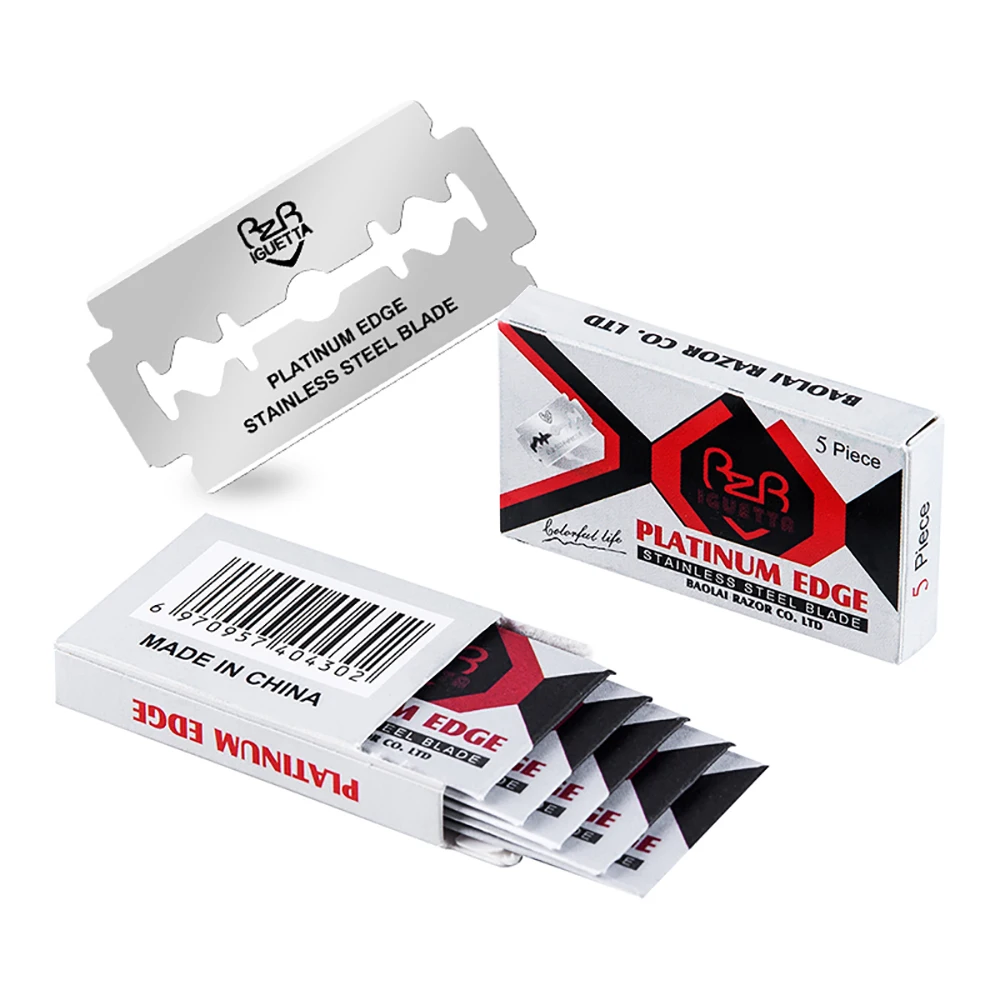 нож с двойным лезвием бритва набор одноразоаых бритв лопасти IGUETTA Новый