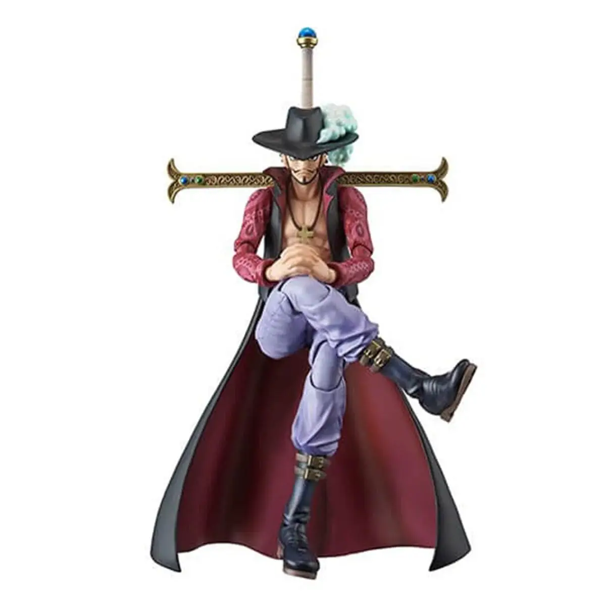 MegaHouse Variable Action Heroes ONE PIECE Dracule Mihawk подвижная фигурка из ПВХ окрашенная в 180 мм ок. |