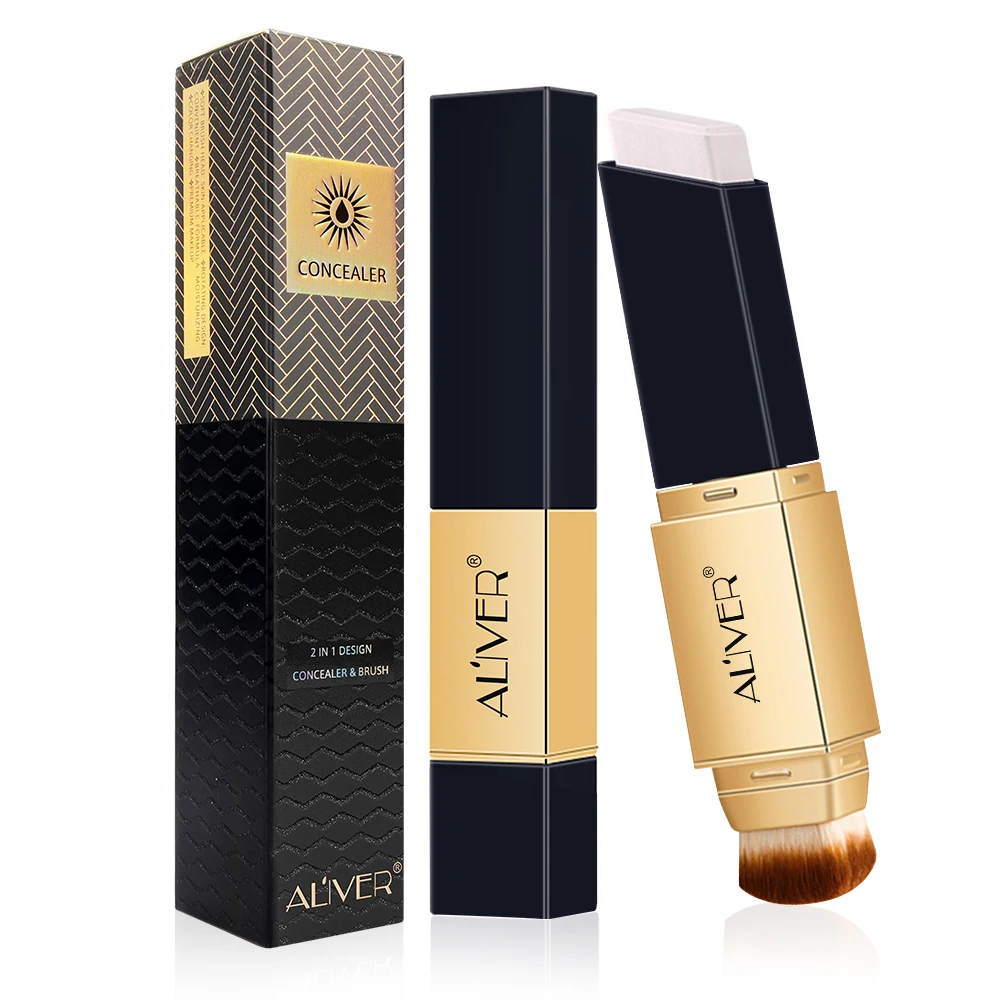 Тональный крем 2-в-1 Слоновая Кость с Встроенной Кистью Макияж для Лица Темные