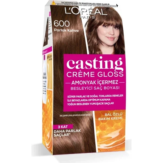 

Loreal Casting Creme Gloss 600 Glossy Brown Hair Dye Loreal Casting Creme Gloss 600 Glossy