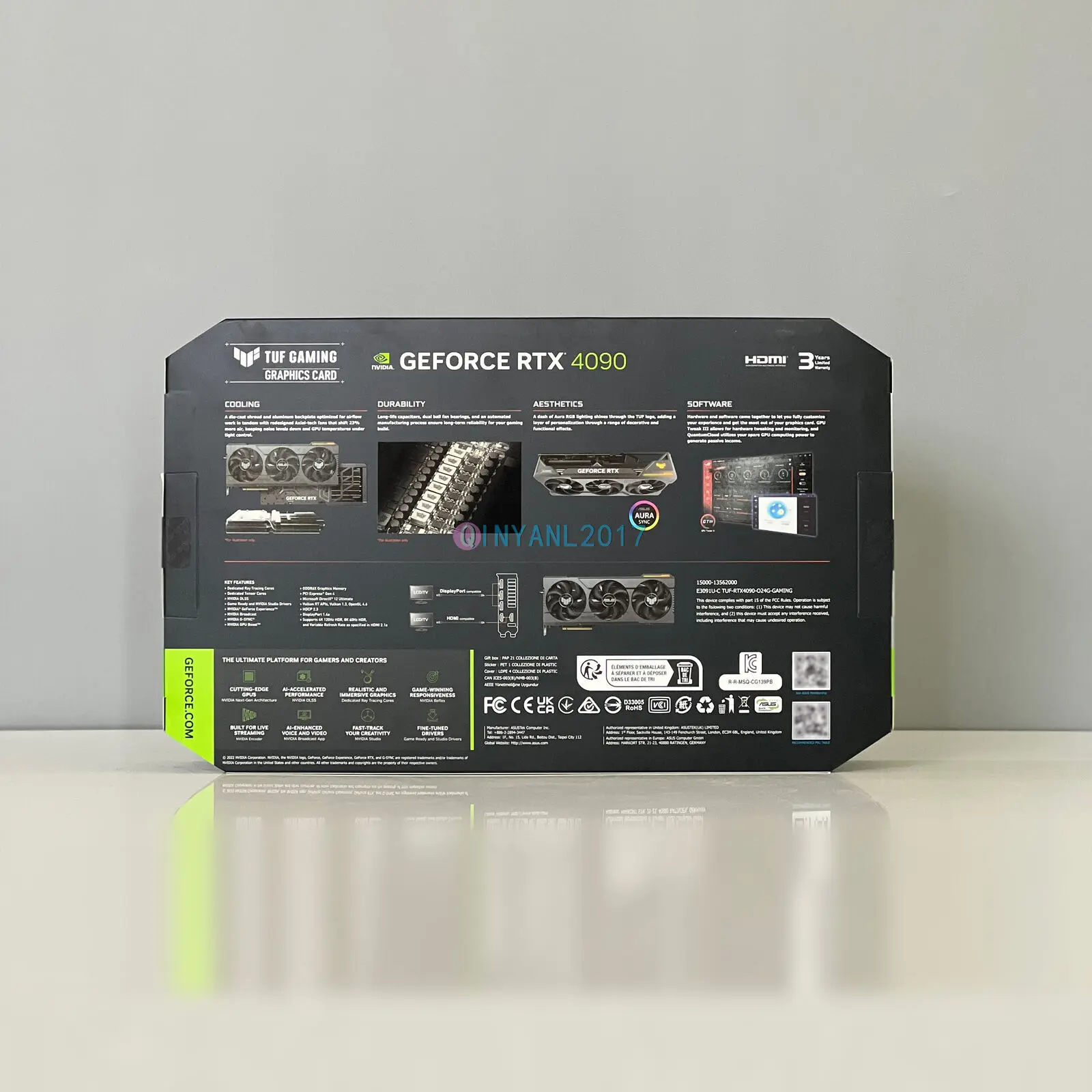 

BUY 3 GET 2 FREE New ASUS TUF Gaming GeForce RTX 4090 OC Edition 24GB GDDR6X