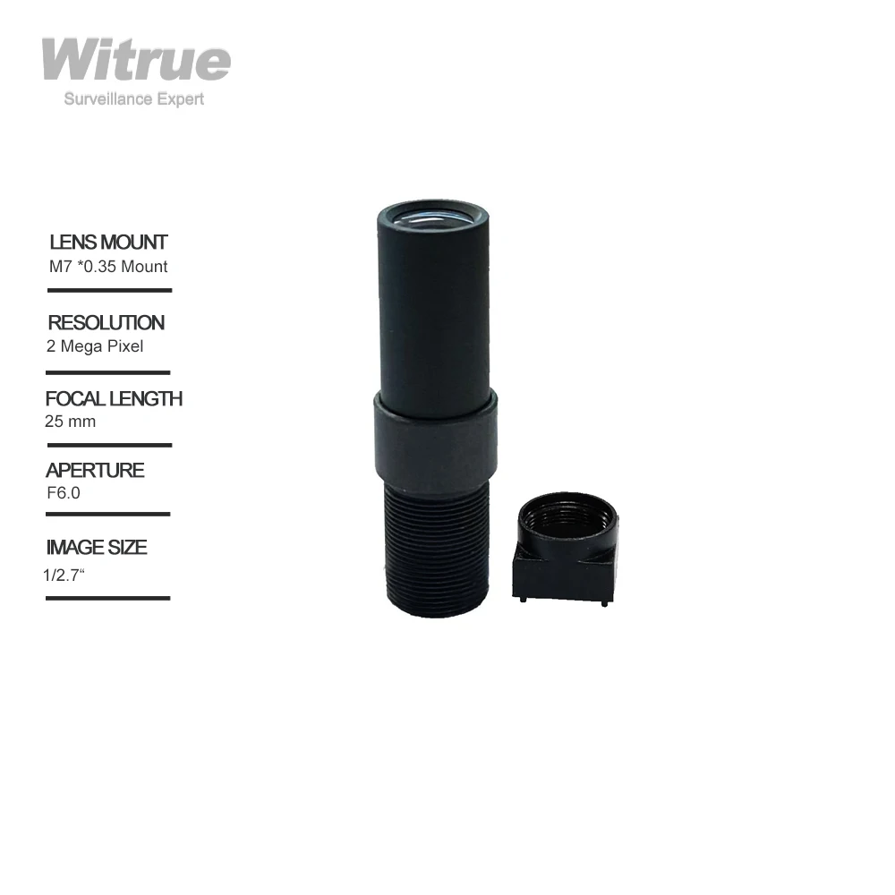 

Мини-объектив HD M7 X 0,35 мм, апертура 25 мм, формат F6.0, 1/2.7 дюймов, для камеры видеонаблюдения