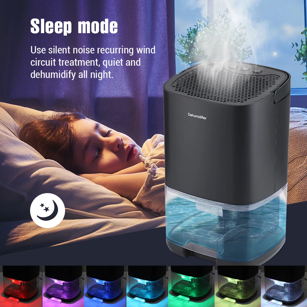 

Portable Dehumidifier With Basic Air Filter 2 in 1 For Home For Room For Kitchen Quiet Moisture Absorbers Cost-Effective