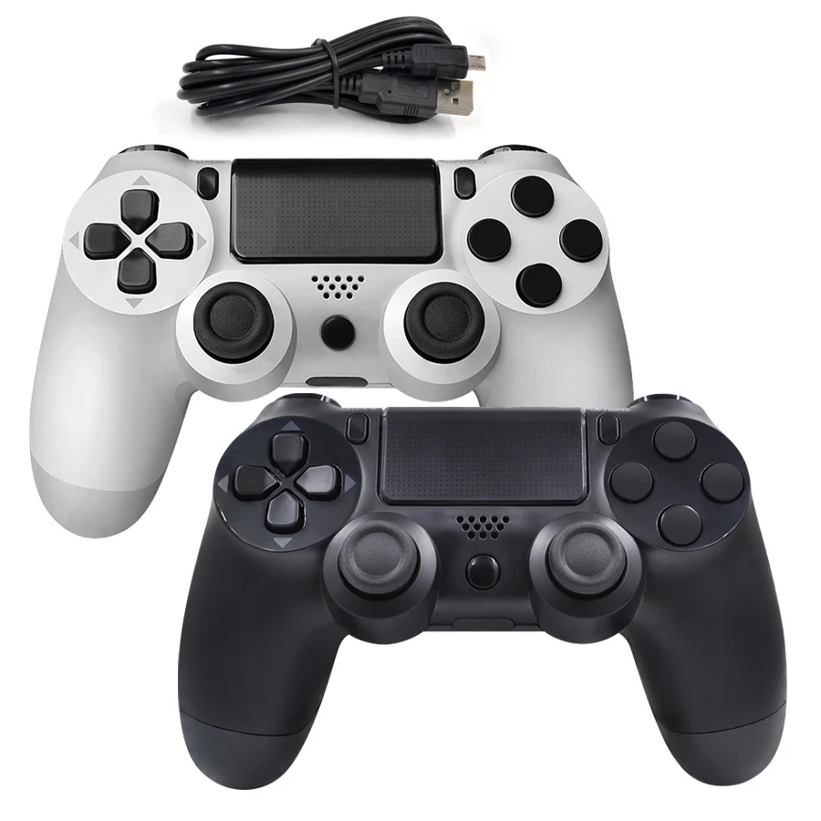 Wired Controller for PS4 Game Controller Gamepad for PC/PS4/Slim Console Remote Controller with Touch Panel/Dual Vibration