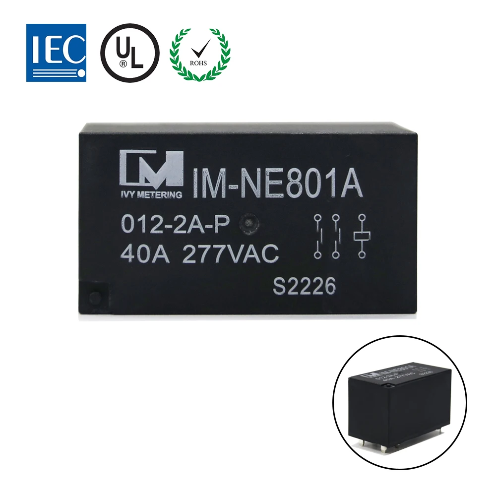 Двухполюсное DPST электромагнитное одностабильное электромагнитное силовое реле для зарядного устройства Wallbox, 40 А, 220 В переменного тока, 12 В постоянного тока