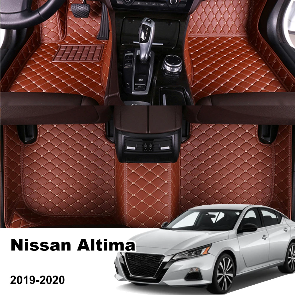 

Car Floor Mats For Nissan Altima 2019-2020 Floor Leather Waterproof Accessories Cover Auto Carpets Floor Liners