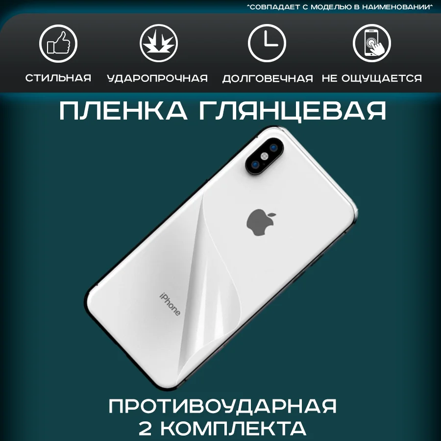 Защитная пленка на заднюю крышку телефона OPPO R2001 YoYo глянцевый, гидрогель, для защиты от ударов царапин, 2шт.