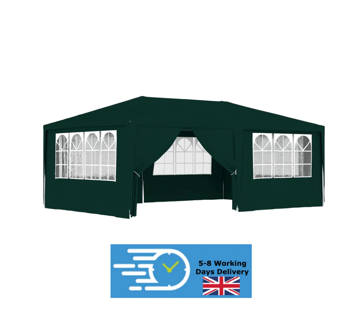 

Professional Party Tent with Side Walls 4x6 m Gazebo with sides, Waterproof Party Tent Marquee Awning with Powder Coated Steel