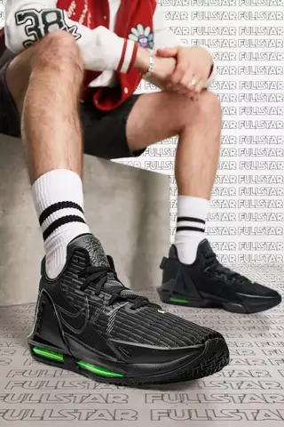 Nike -  Lebron Witness 6 Air Max унисекс Баскетбольная обувь Черная Баскетбольная обувь Черная