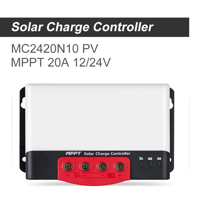 

SRNE MPPT 20A Solar Charge Controller MC2420N10 12V24V Auto Solar PV Regulator Charger With BT-2 RM-6 LCD For Lithium Batteries