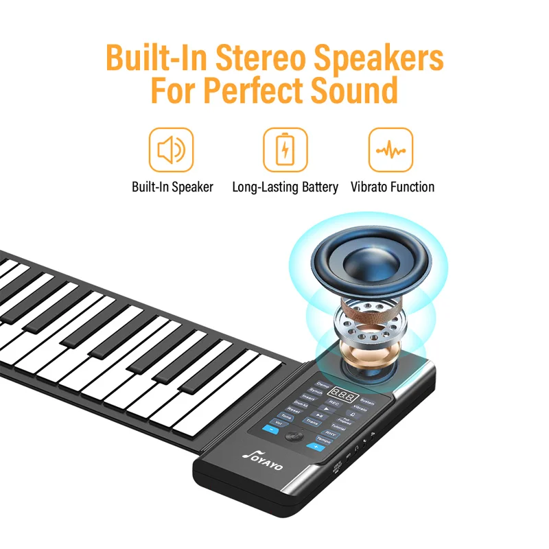 OYAYO электронные музыкальные инструменты 88 клавиш рулонное пианино обновленный