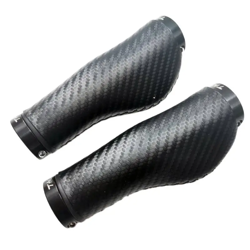 

high-quality artificial leather Bicycle Handlebar Grips City Bike Scooter MTB Cover Handle Bar End Non-slip Aluminum Lock parts