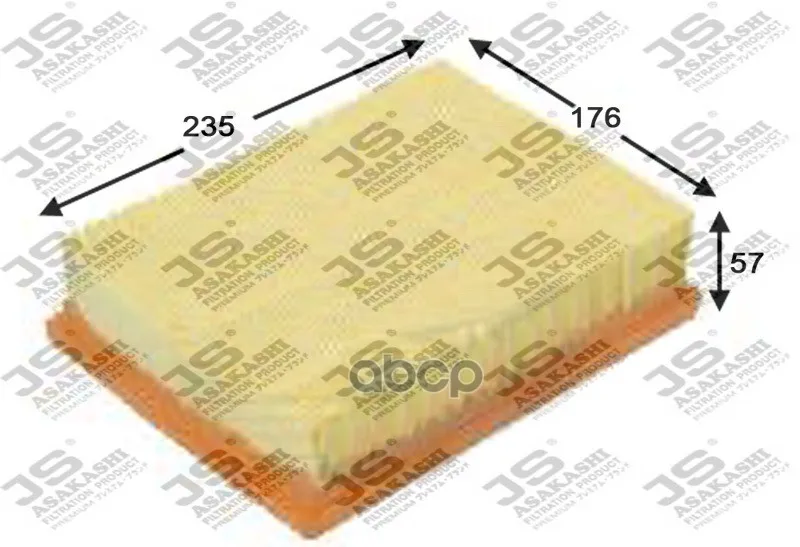 Фильтр Воздушный Rover JS Asakashi арт. A0200