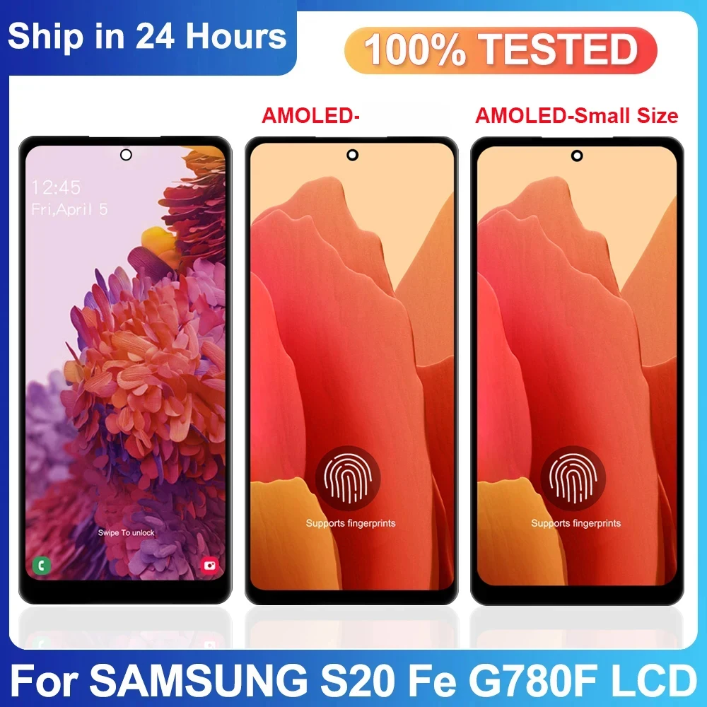 Samsung Galaxy S20 Fe G780f/g780g Замена Жк-экрана Тестовый Экран Емкостный Сенсорный