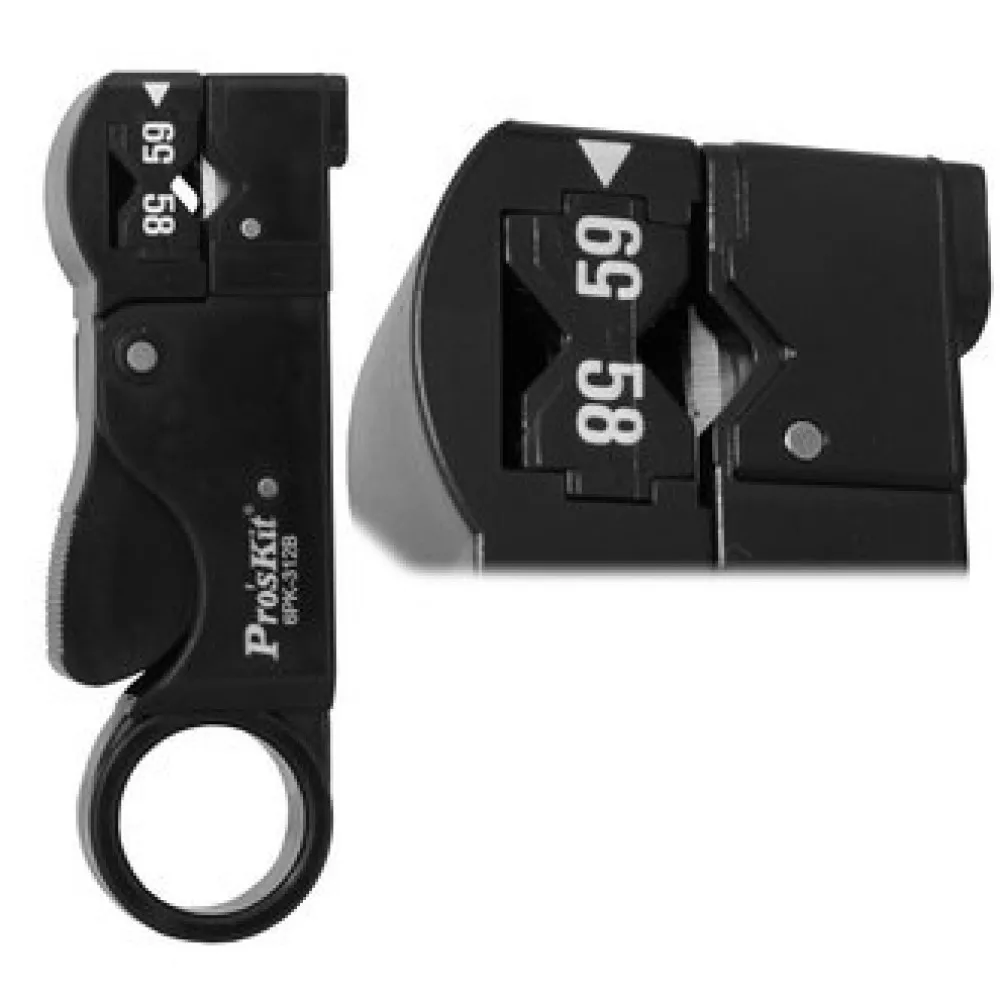 6PK-312B Нож для зачистки коаксиальных кабелей (RG58/59/62/3C/4C) вращающийся - купить по
