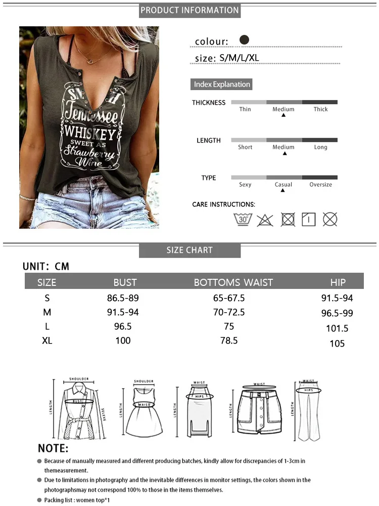 Майка с круглым вырезом без рукавов в стиле Харадзюку |