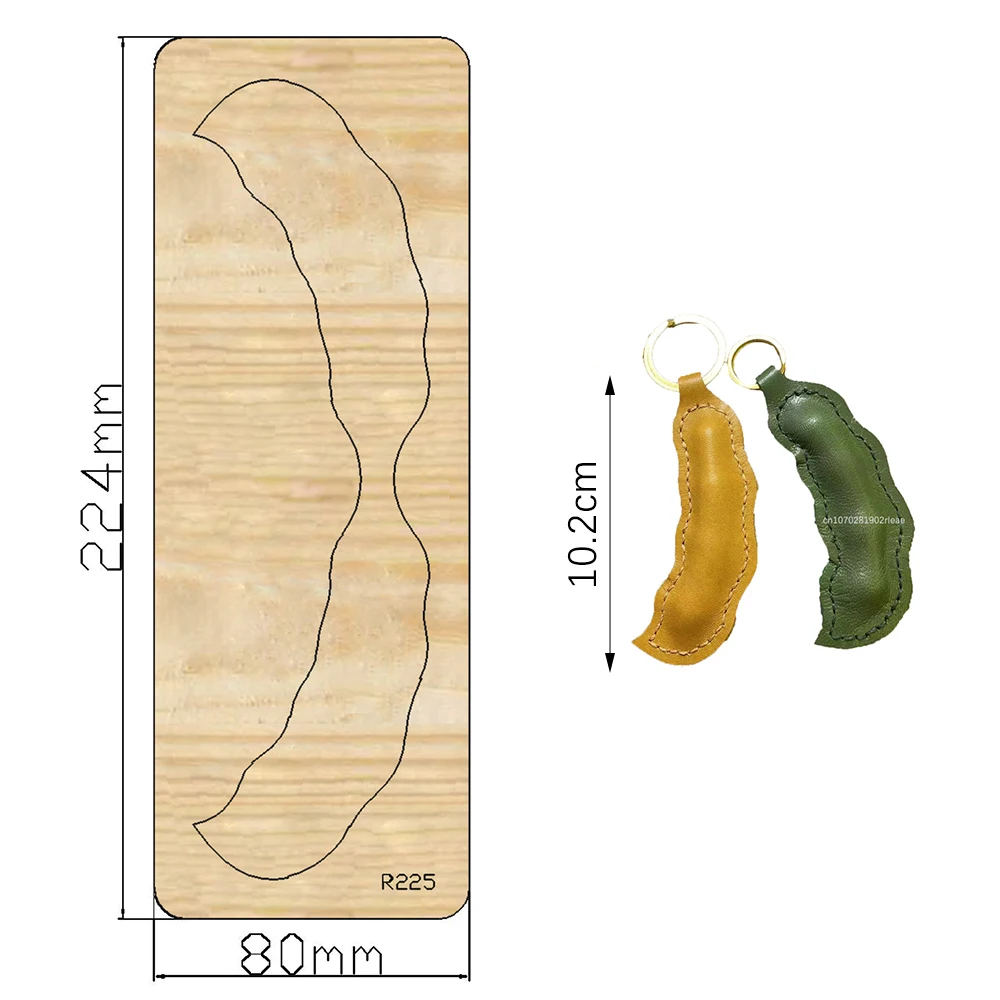 

Pod Keychains Wooden Cutting Dies Scrapbooking DECOR HOME DIY Suitable for Market Universal Cutting Machine /R225