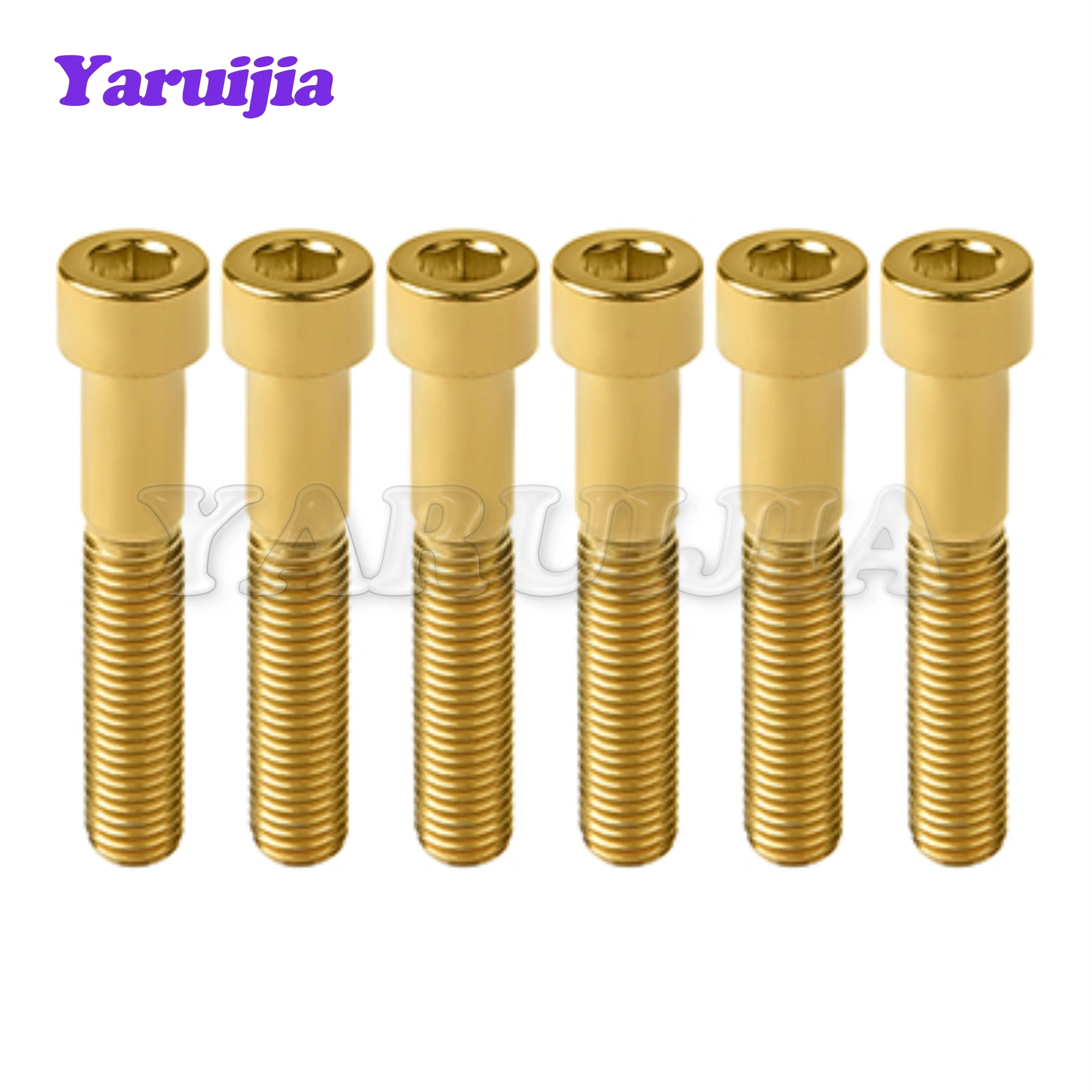 

Титановый болт Yaruijia M7/M8x10/15/20/25/30/32/35/40/43/45/45/50/60/70 мм, шестигранные винты для фиксации штока велосипеда часть