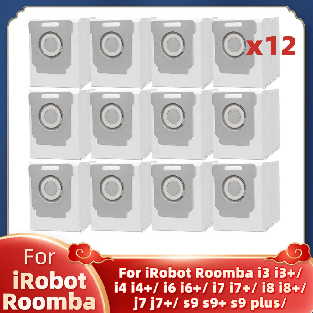 Replacement for iRobot Roomba i3 i3+ / i4 i4+ / i6 i6+ / i7 i7+ / j7 j7+ / i8+ / S9 S9+ New Dust Bag Dirt Disposal Bags