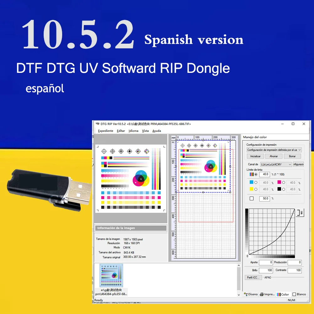 USB-адаптер 10.5.2 11 DTF для принтера с поддержкой L1800 L805 R1390 P600 2400 7890 | Детали принтеров