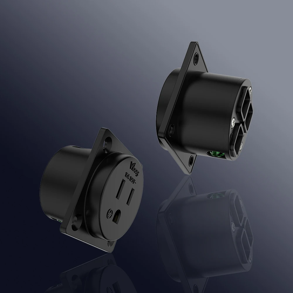 Розетка Виборг VM04R из чистой меди с родиевым покрытием розетка американского