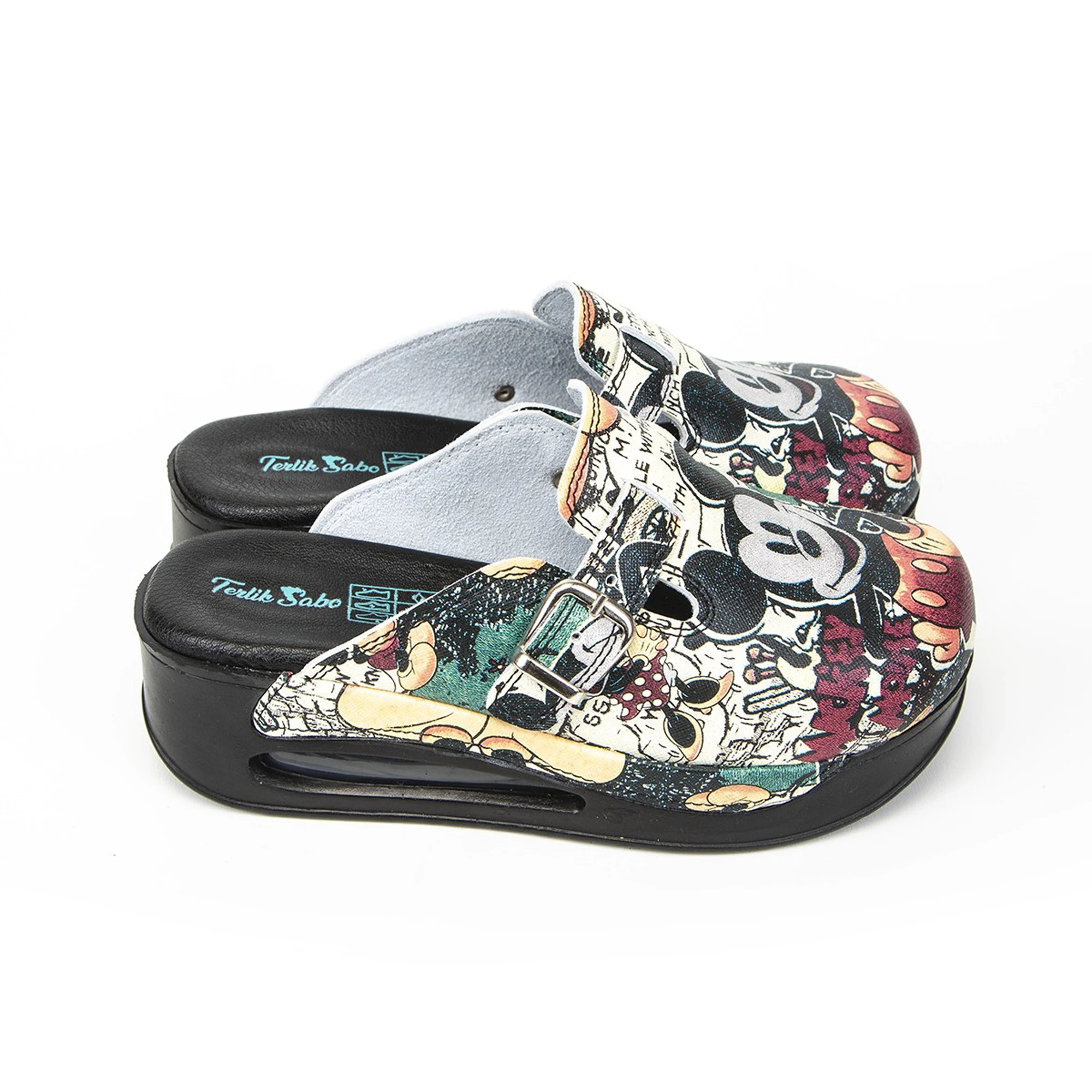 

White Side Perforated Sabo Non-Slip Sole Unisex Nurse Dentist Doctor Women Hospital Garden House İndoor Outdoor Slippers Clogs