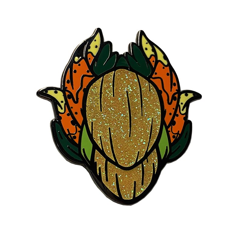 Оригинальный мультяшный необычный цветочный значок для лацкана оптовая продажа