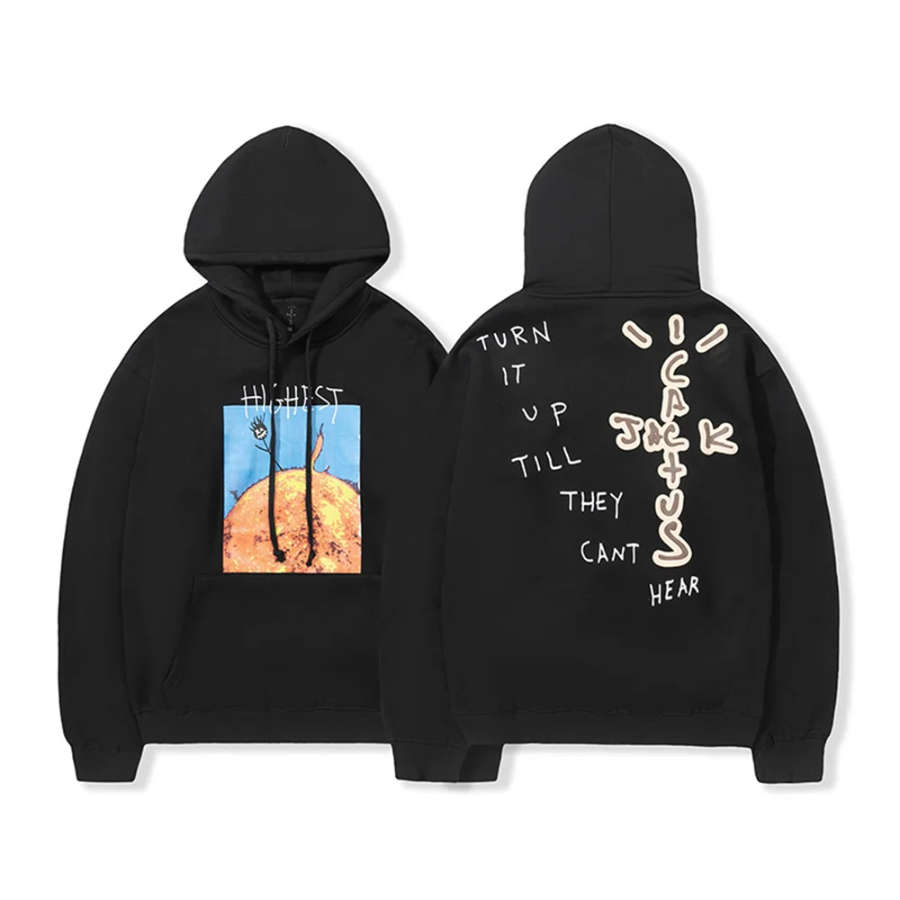 

Travis Scotts Hip Hop Hoodies Cactus Jack Swag Print Funny Women Men Hooded Sweatshirt Casual Loose Pullover Harajuku Streetwear