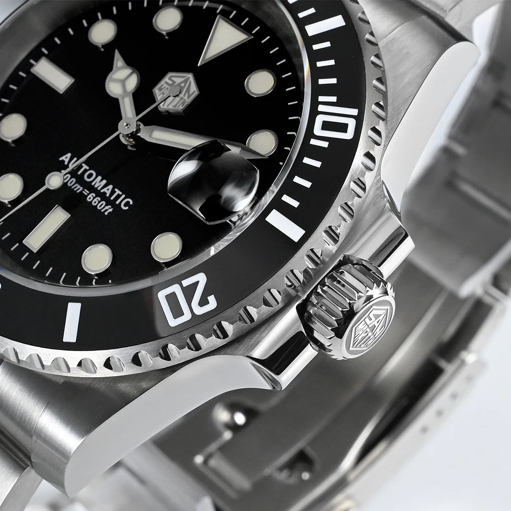 Роскошные мужские часы San Martin 40 5 мм Water Ghost V3 Diver NH35 автоматические механические