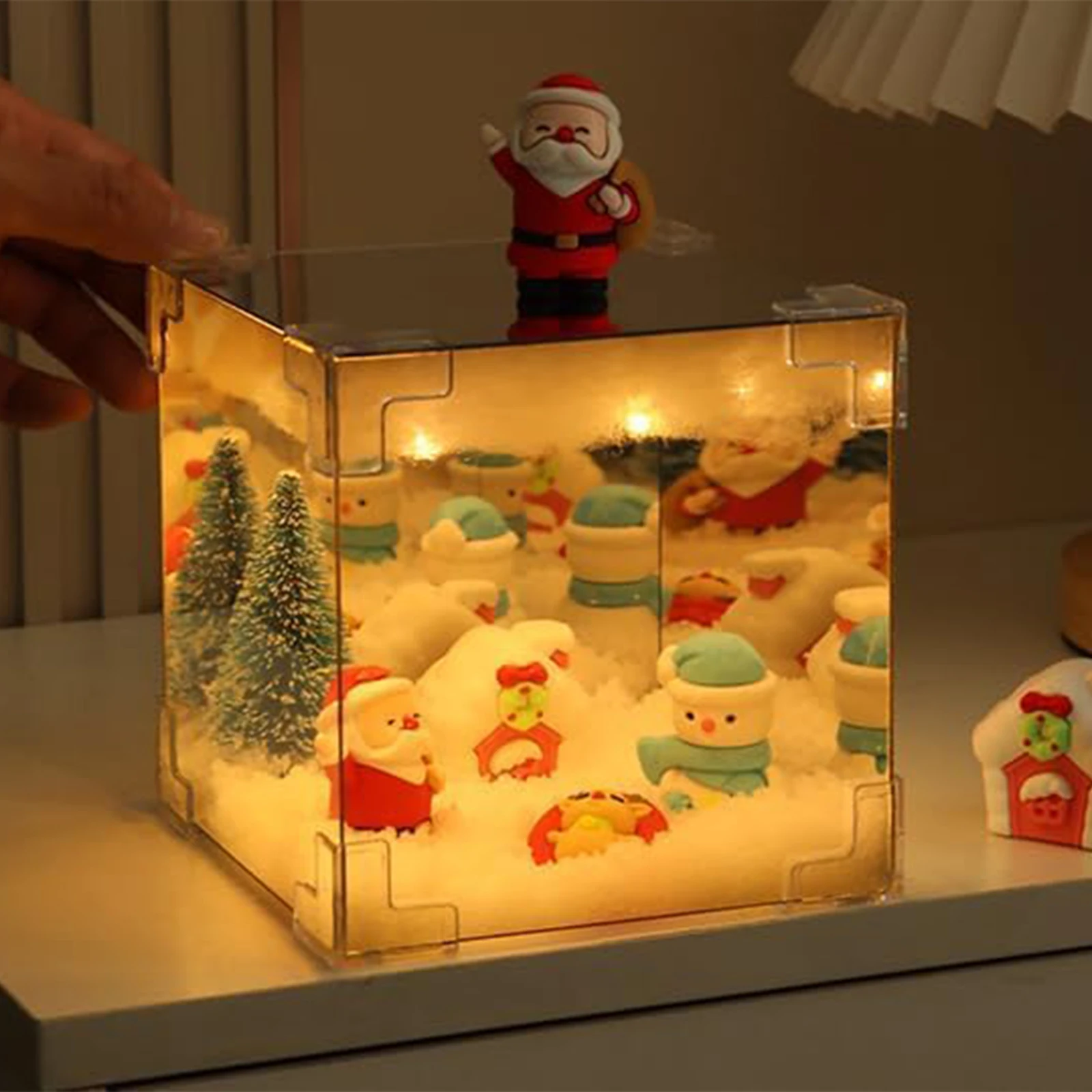 СДЕЛАЙ сам набор ламп Santa Cube декор рождественского ночника