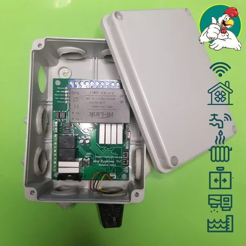 Умный контроллер для курятника, управляемый через смартфон Android, управление вентиляцией, обогревом, осветительными лампами. - изображение