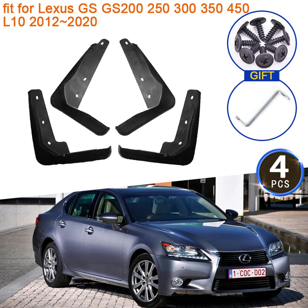 Guardabarros antisalpicaduras, accesorios para Lexus GS GS200 250 300 350 450 2012 L10 2013 2014 2015 2016 2017 2018 2019