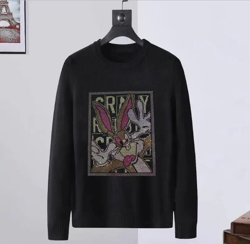 

Fashion Designer Rhinestone sweaters 2023 Hip Hop for holiday asian size S-3XL