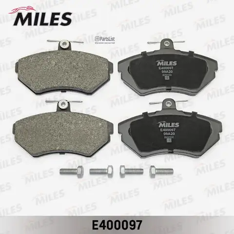 MILES E400097 | Колодки тормозные AUDI A4 95 00VOLKSWAGEN PASSAT 97 00 передние LowMetallic