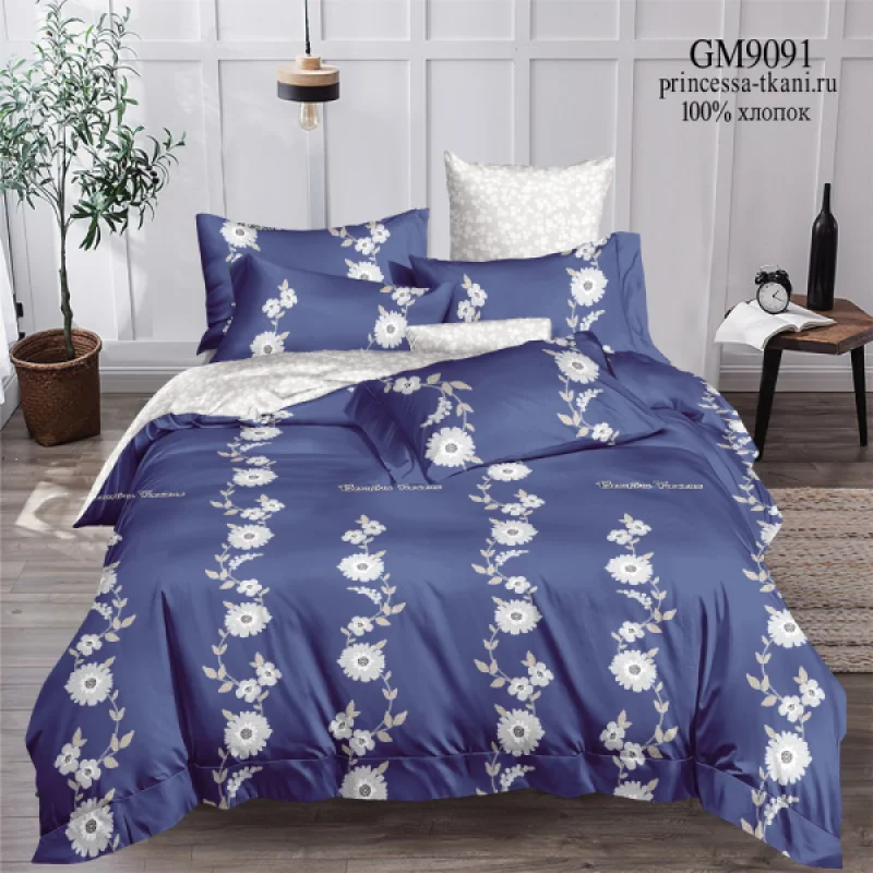 Постельное белье из Поплина - П-404, Размер: евро-макси