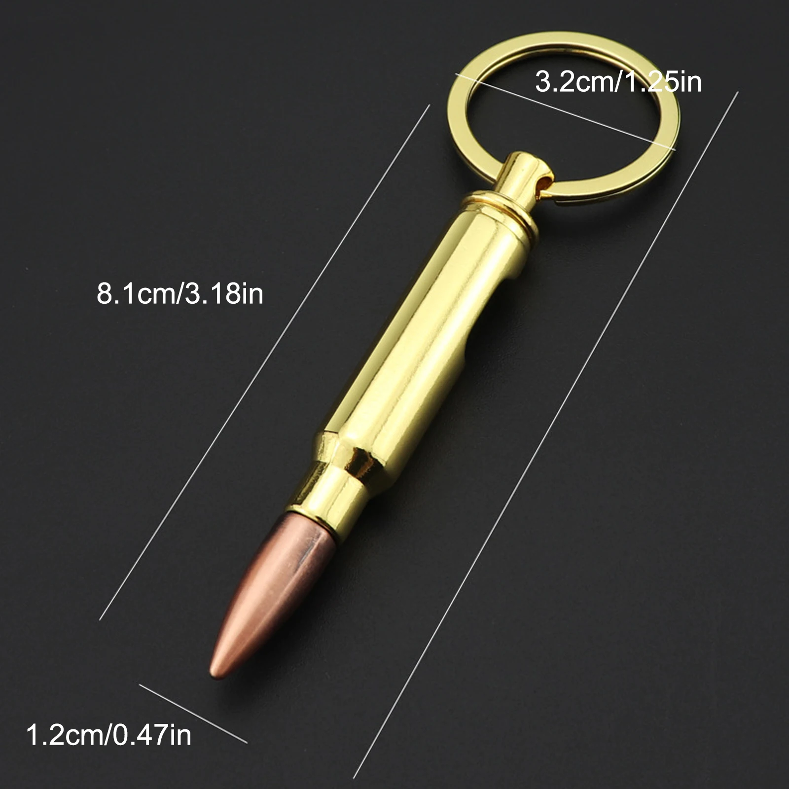 Уникальный брелок в виде пули с функцией открывалки для пива