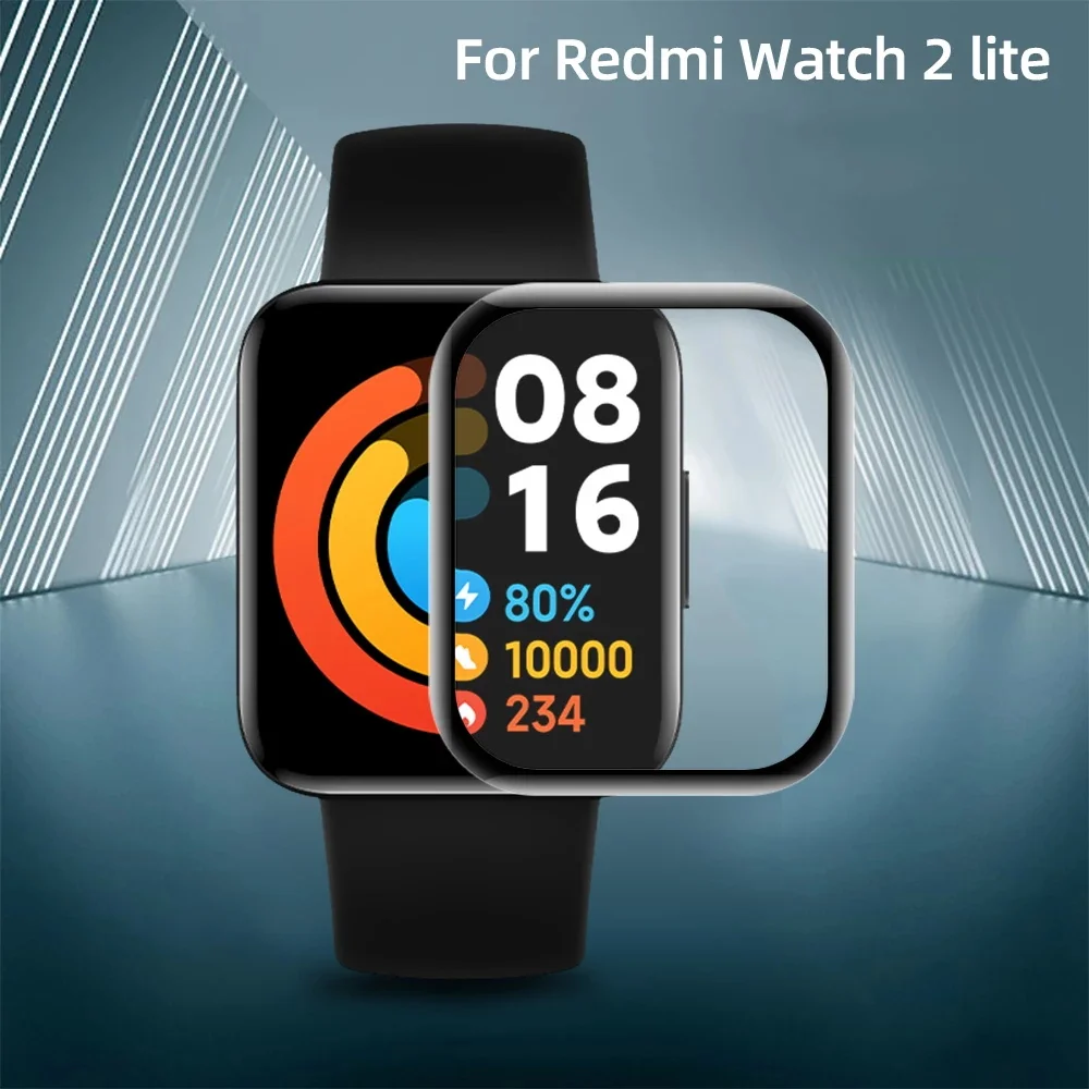 

Soft Fiber Glass Protective Film Cover For Xiaomi Redmi Watch 2 Lite Smart Watch Screen Protector Shell Case Accessories