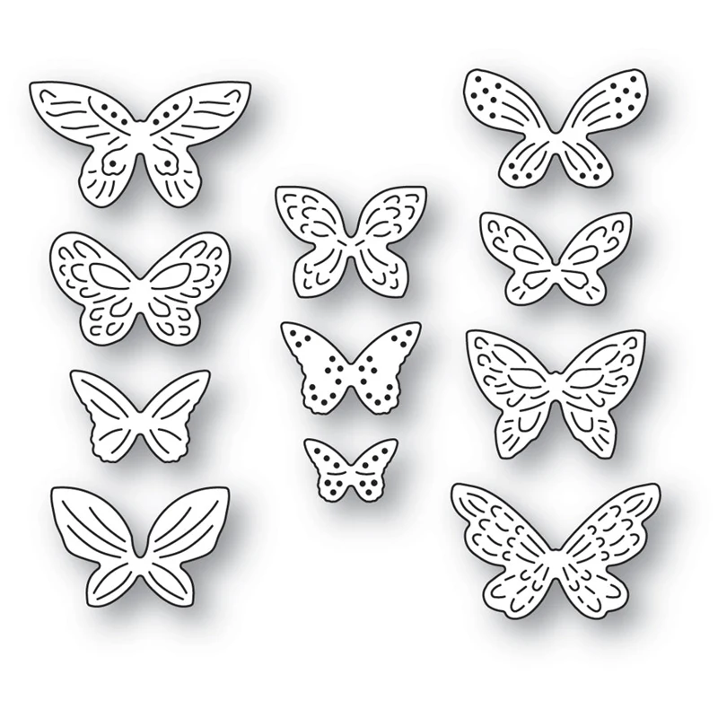 

2022 AliliArts Metal Cutting Dies Mini Butterflies diy Scrapbooking Photo Album Decorative Embossing PaperCard Crafts Die
