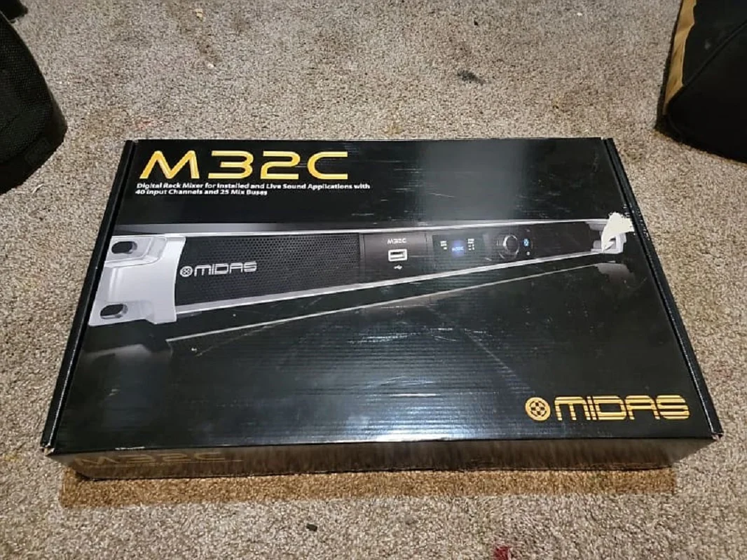 

100% Аутентичный цифровой звуковой стеллаж миксер midm32c 40 каналов 25 шин 32x32 USB интерфейс