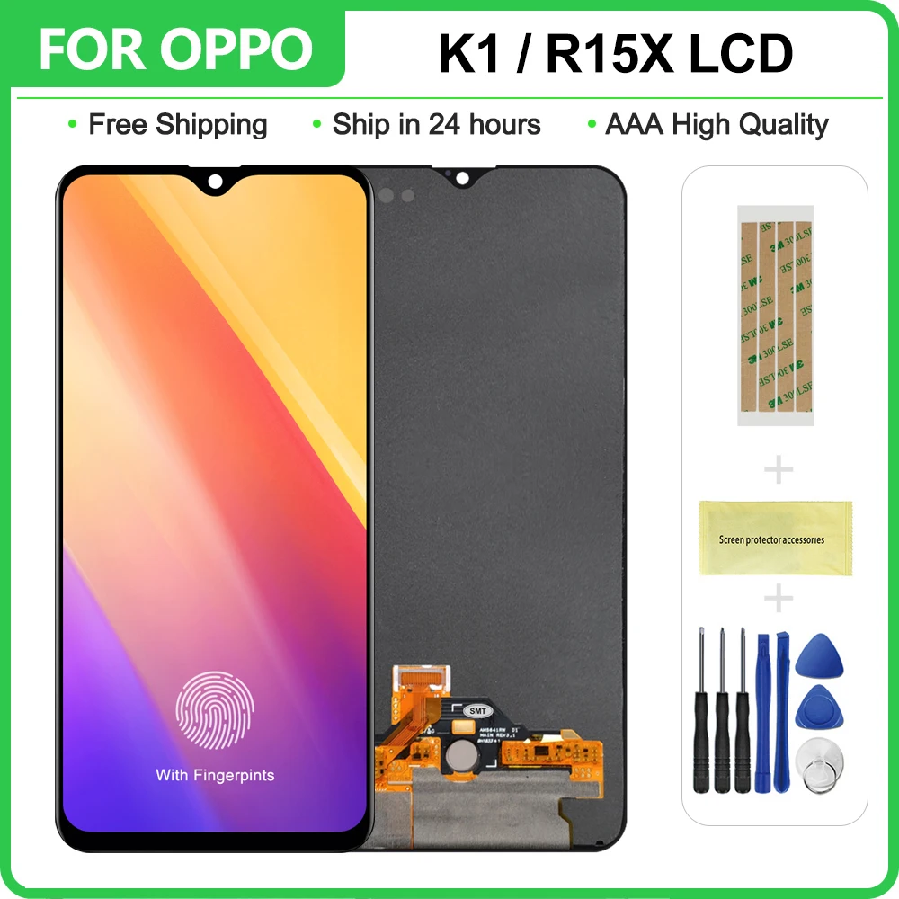 6,4 дюймовый AMOLED/TFT для Oppo R15x PBCM10 PBCT10/для Oppo K1 PBCM30 ЖК-дисплей