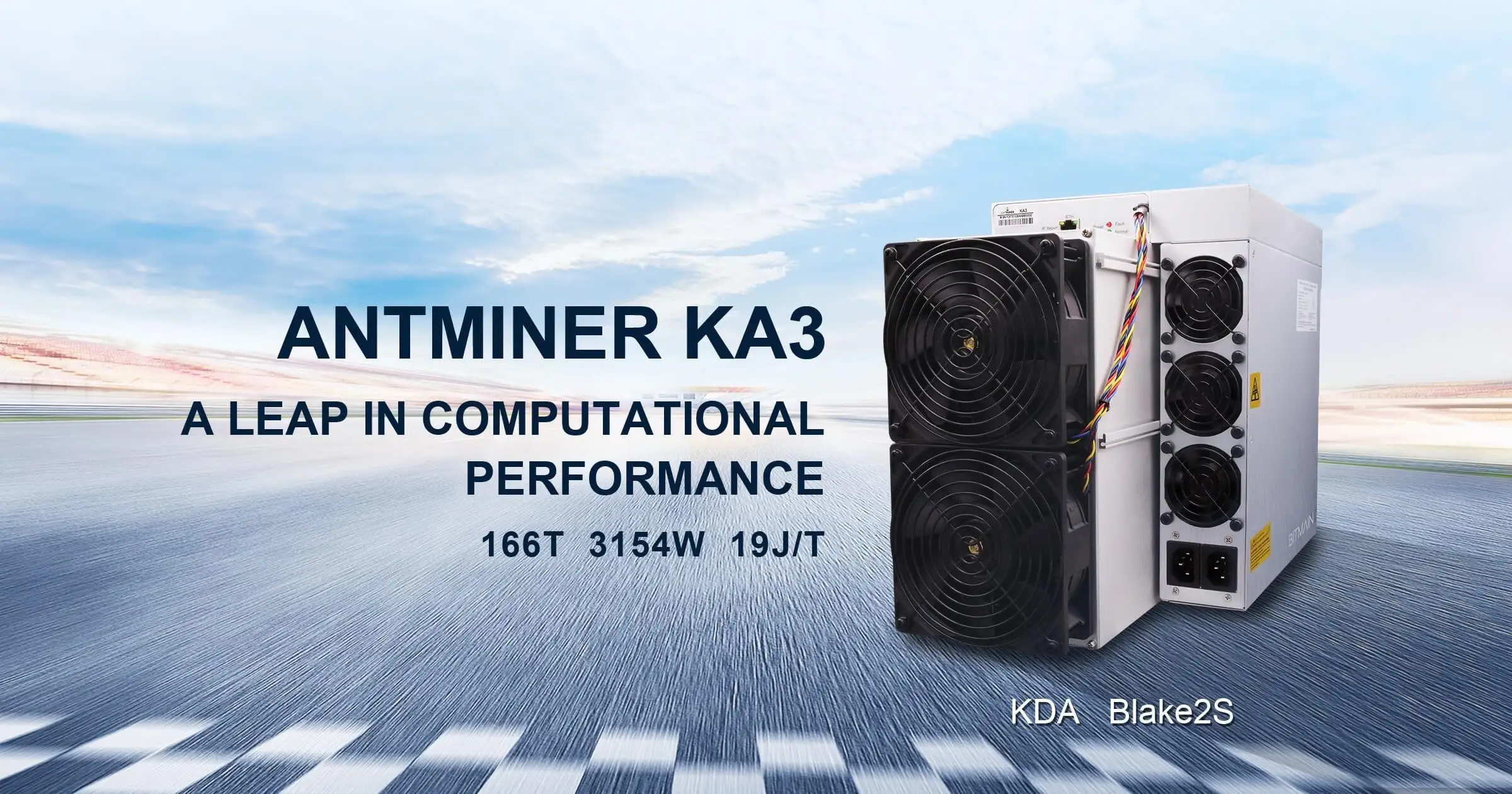 

FL оригинал, готовый к отправке Bitmain Antminer KA3 (166Th)