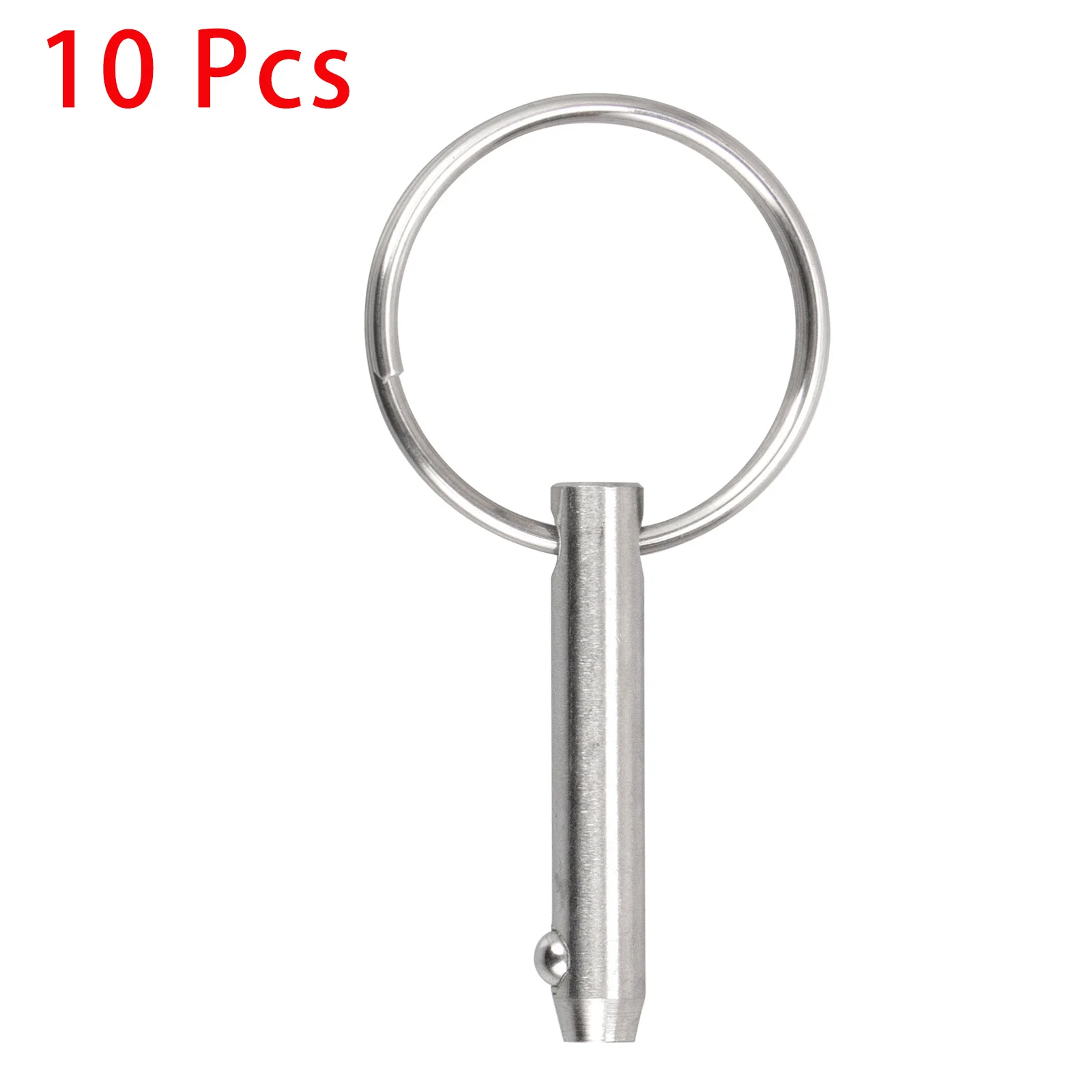 

Quick Release Pins, Bimini Top Pins Diameter 0.25 Inch/6.3mm, Total Length 2 Inch/51mm, 316 Stainless Steel (10 Packs)