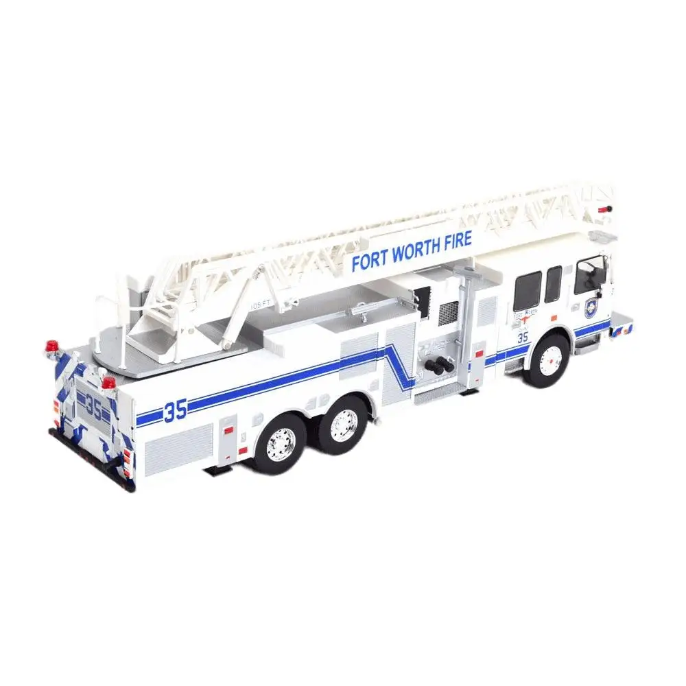 Model Collection Smeal Spartan 105 RM Fire Department Fort Worth 2015 White/dare fire | Railed/Motor/Cars/Bicycles