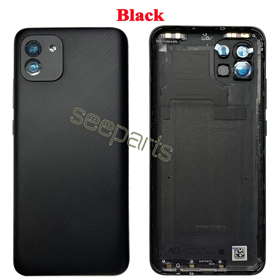 Задняя крышка батарейного отсека для Samsung Galaxy A03 запасные части A035F A035F/DS Крышка
