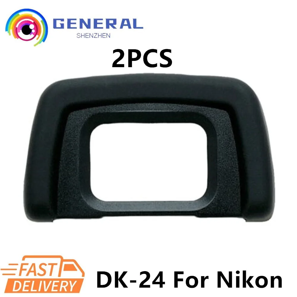 

2x DK-24 Eyecup Eye Cup Piece Eyepiece Finder Diopter Viewfinder Silicone Frame for Nikon SLR D5100 D5200 D5500 D5000 D3200