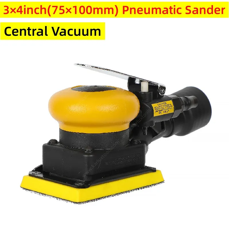 3x4inch(75x100mm)Polishing Pad Sheet Sander Machine Central Vacuum Eccentric Air Grinder Pneumatic Marine/Car/Wood Sanding Tools