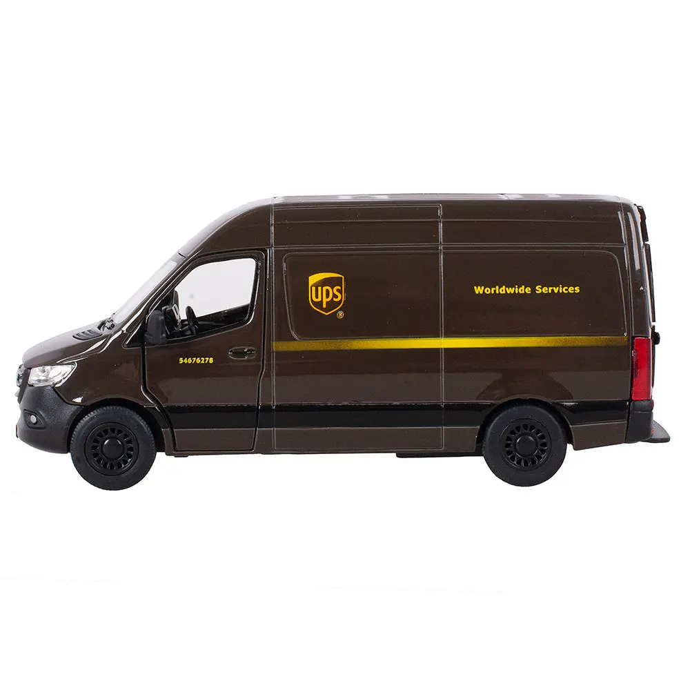 Машинка металлическая инерционная Mercedes-Benz Sprinter UPS Edition модель машины 1:48 KT5430D