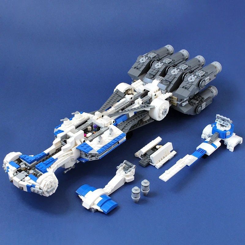 1903 Pcs Building Kit Rebel Blockade Runner Tantive IV Tantrave IV spacecraft Block Bricks Sets Toys For Children Kids Gift